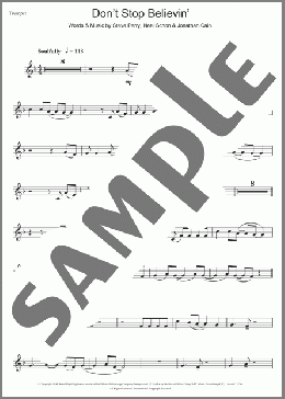 Don't Stop Believin'(Journey/Glee Cast) 楽譜 トランペット（ソロ） ダウンロード