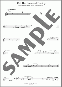 I Get The Sweetest Feeling(Jackie Wilson) 楽譜 トランペット（ソロ） ダウンロード