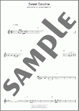 Sweet Caroline(Neil Diamond) 楽譜 フルート ダウンロード