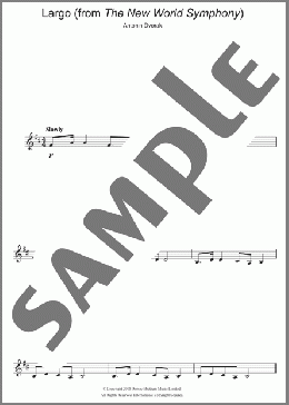 Largo (from The New World)(Antonin Dvorak) 楽譜 クラリネット ダウンロード