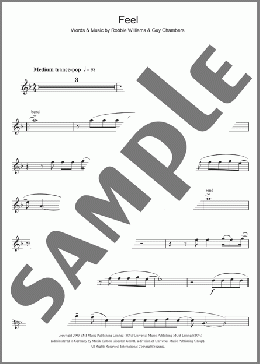 Feel(Robbie Williams) 楽譜 フルート ダウンロード