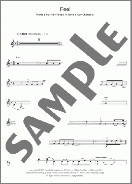 Feel(Robbie Williams) 楽譜 バイオリン ダウンロード