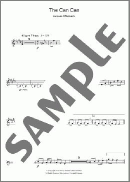 The Can Can(Jacques Offenbach) 楽譜 クラリネット ダウンロード