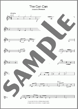 The Can Can(Jacques Offenbach) 楽譜 クラリネット ダウンロード