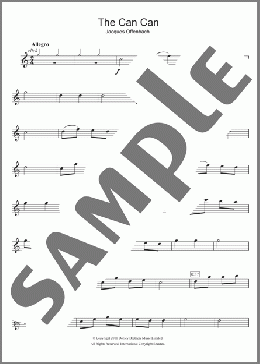 The Can Can(Jacques Offenbach) 楽譜 フルート ダウンロード
