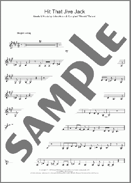 Hit That Jive Jack(Diana Krall) 楽譜 クラリネット ダウンロード