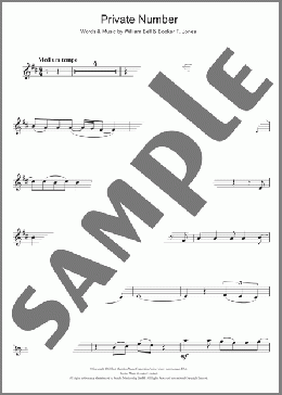 Private Number(William Bell) 楽譜 トランペット（ソロ） ダウンロード