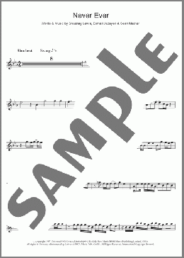 Never Ever(All Saints) 楽譜 フルート ダウンロード