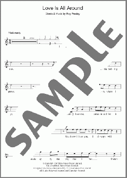 Love Is All Around(The Troggs/Wet Wet Wet) 楽譜 フルート ダウンロード
