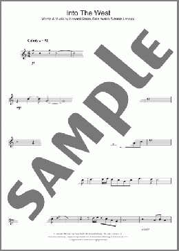 Into The West (from The Lord Of The Rings: The Return Of The King)(Annie Lennox) 楽譜 フルート ダウンロード