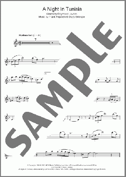 A Night In Tunisia(Dizzy Gillespie) 楽譜 クラリネット ダウンロード