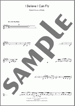 I Believe I Can Fly(R. Kelly) 楽譜 クラリネット ダウンロード
