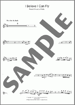 I Believe I Can Fly(R. Kelly) 楽譜 フルート ダウンロード