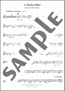 In Walked Bud(Thelonious Monk) 楽譜 クラリネット ダウンロード