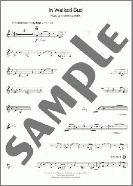 In Walked Bud(Thelonious Monk) 楽譜 トランペット（ソロ） ダウンロード