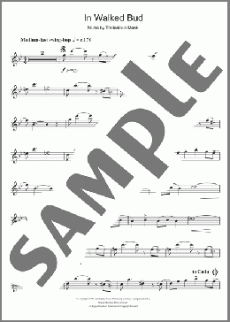 In Walked Bud(Thelonious Monk) 楽譜 テナーサックス（ソロ） ダウンロード