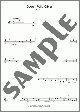 Sweet Polly Oliver(Traditional) 楽譜 バイオリン ダウンロード