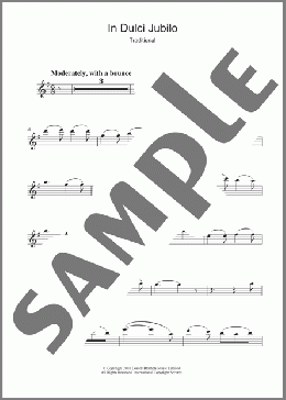 In Dulci Jubilo(Traditional Carol) 楽譜 クラリネット ダウンロード