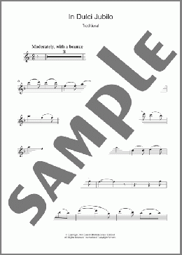 In Dulci Jubilo(Traditional Carol) 楽譜 フルート ダウンロード