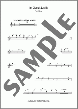 In Dulci Jubilo(Traditional Carol) 楽譜 バイオリン ダウンロード
