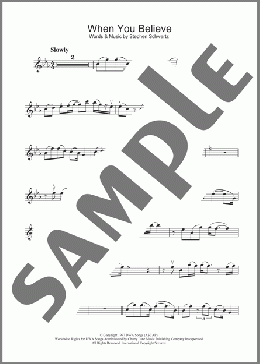 When You Believe (from The Prince Of Egypt)(Stephen Schwartz) 楽譜 バイオリン ダウンロード