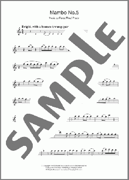 Mambo No. 5(Perez Prado) 楽譜 クラリネット ダウンロード