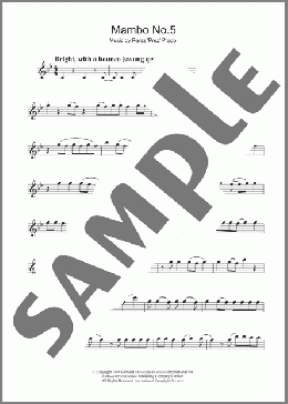 Mambo No. 5(Perez Prado) 楽譜 フルート ダウンロード