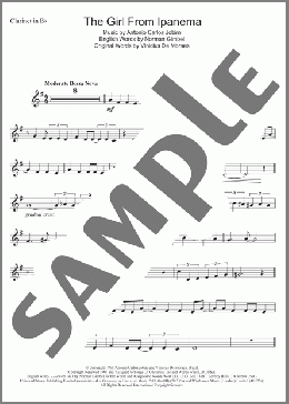 The Girl From Ipanema (Garota De Ipanema)(Antonio Carlos Jobim) 楽譜 クラリネット ダウンロード