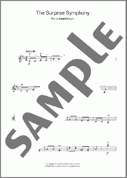 The Surprise Symphony(Franz Joseph Haydn) 楽譜 バイオリン ダウンロード