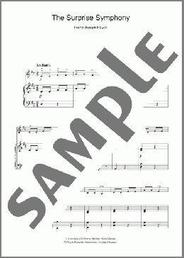 The Surprise Symphony(Franz Joseph Haydn) 楽譜 バイオリン ダウンロード