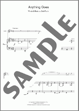 Anything Goes(Cole Porter) 楽譜 バイオリン ダウンロード
