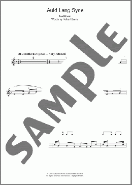 Auld Lang Syne(Traditional) 楽譜 バイオリン ダウンロード