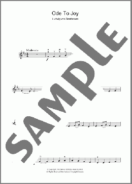 Ode To Joy from Symphony No. 9, Fourth Movement(Ludwig Van Beethoven) 楽譜 バイオリン ダウンロード