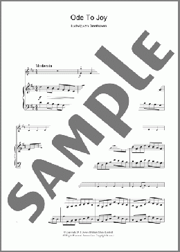 Ode To Joy from Symphony No. 9, Fourth Movement(Ludwig Van Beethoven) 楽譜 バイオリン ダウンロード