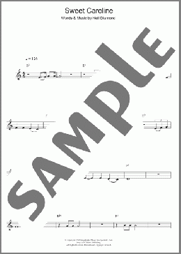Sweet Caroline(Neil Diamond) 楽譜 クラリネット ダウンロード
