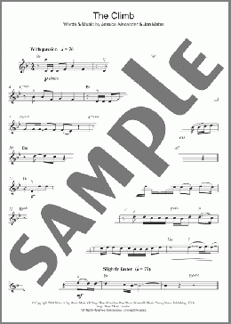The Climb (from Hannah Montana: The Movie)(Miley Cyrus/Joe McElderry) 楽譜 バイオリン ダウンロード