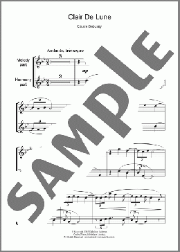 Clair De Lune(Claude Debussy) 楽譜 フルート ダウンロード