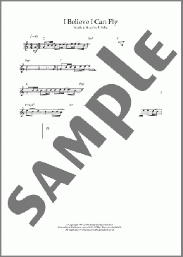 I Believe I Can Fly(R. Kelly) 楽譜 フルート ダウンロード