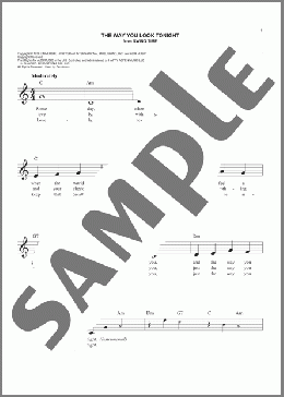 The Way You Look Tonight(Jerome Kern) 楽譜 その他 ダウンロード