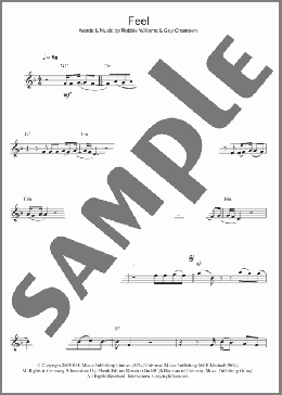 Feel(Robbie Williams) 楽譜 クラリネット ダウンロード