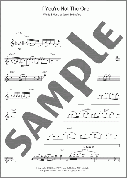 If You're Not The One(Daniel Bedingfield) 楽譜 フルート ダウンロード