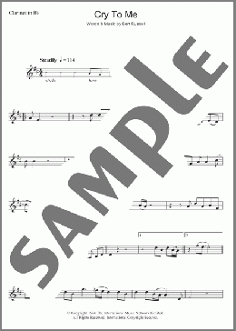 Cry To Me(Solomon Burke) 楽譜 クラリネット ダウンロード