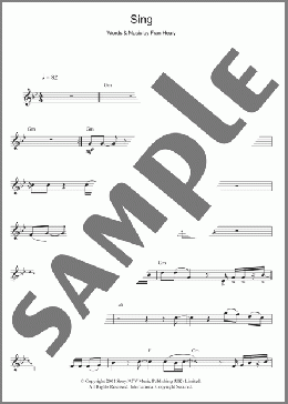 Sing(Travis) 楽譜 フルート ダウンロード