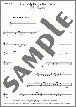 The Lady Sings The Blues(Billie Holiday) 楽譜 クラリネット ダウンロード