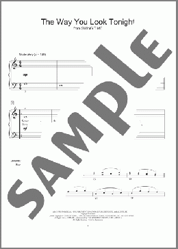 The Way You Look Tonight (arr. Fred Kern)(Fred Kern/Jerome Kern/Mona Rejino) 楽譜 ピアノ（ソロ） ダウンロード