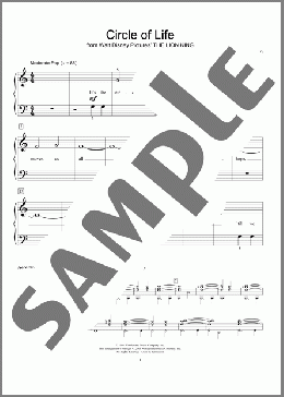 Circle Of Life (from The Lion King) (arr. Fred Kern)(Elton John) 楽譜 ピアノ（ソロ） ダウンロード