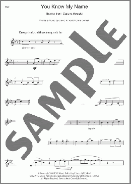 You Know My Name (theme from James Bond: Casino Royale)(Chris Cornell) 楽譜 フルート ダウンロード