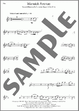 Warwick Avenue(Duffy) 楽譜 フルート ダウンロード