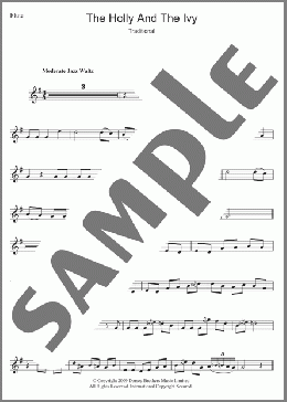 The Holly And The Ivy(Traditional/Traditional Carol) 楽譜 フルート ダウンロード
