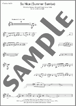 So Nice (Summer Samba)(Bebel Gilberto/Astrud Gilberto) 楽譜 クラリネット ダウンロード